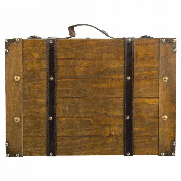 Dekoratīvs čemodāns Alexandra House Living Brūns PVC Koks Metāls Vintage 31 x 17 x 45 cm 40 x 24 x 13,5 cm Dekoratīvie 2 Daudzum
