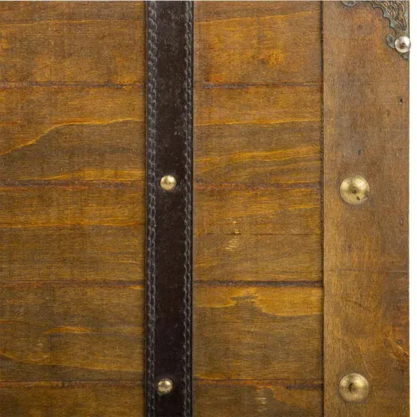 Dekoratyvinis lagaminas Alexandra House Living Ruda PVC Medžio Metalinis Vintage 31 x 17 x 45 cm 40 x 24 x 13,5 cm Dekoratyvinis