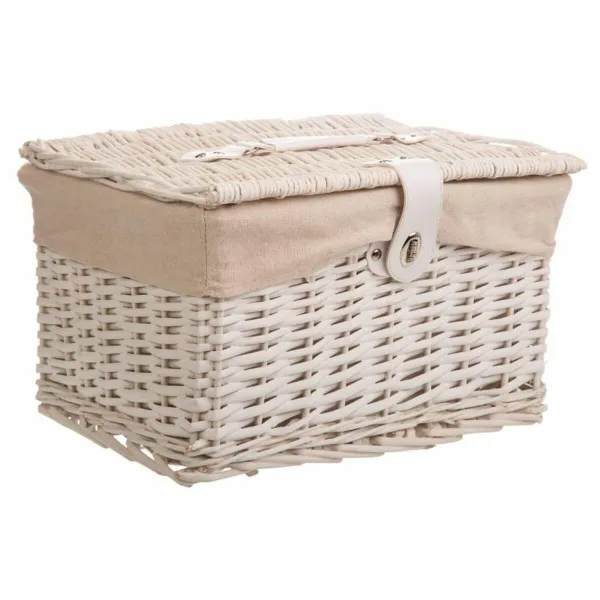 Kahden arkun setti Alexandra House Living Valkoinen Pajupuu 30 x 23 x 40 cm
