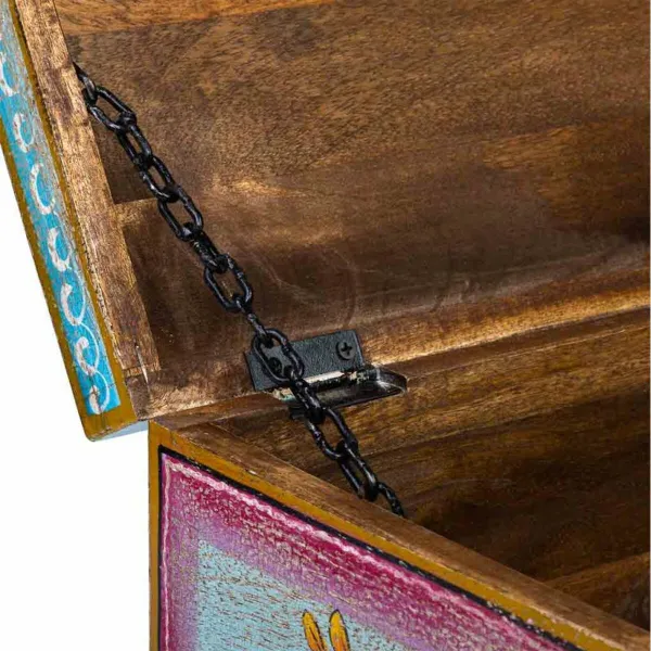 Pūra lāde Alexandra House Living Daudzkrāsains Mango koks 28 x 22 x 46 cm Tradicionālais stils