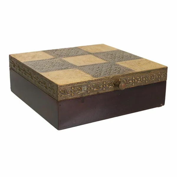 Korurasia Alexandra House Living Tummanruskea Messinki Mangopuu Puu MDF 20 x 7 x 20 cm