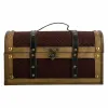 Chest Alexandra House Living Brown PVC Wood Metal Cloth 21 x 19 x 35 cm Estilo vintage