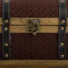 Pūra lāde Alexandra House Living Brūns PVC Koks Metāls Drāna 21 x 19 x 35 cm Estilo vintage