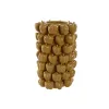 Maljakko Home ESPRIT Keltainen Sinappi Keraminen Kivitavara Trooppinen 25 x 25 x 38 cm