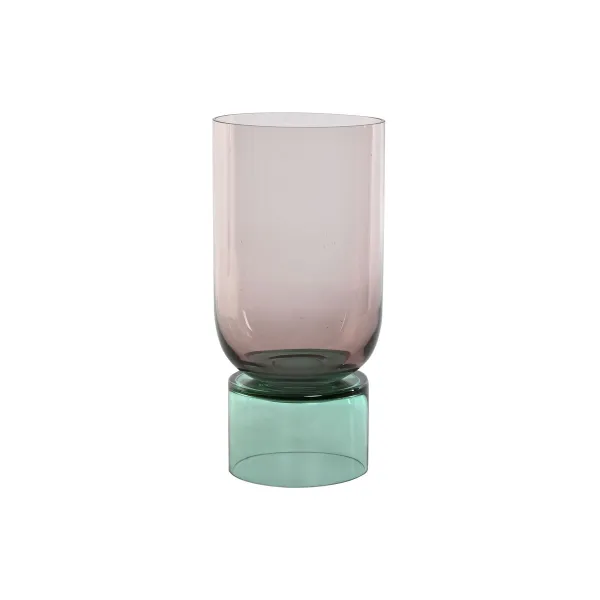 Vāze Home ESPRIT Daudzkrāsains Stikls 15 x 15 x 32 cm