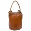 Durų sustojimas Alexandra House Living Medvilnė Oda 20 x 20 x 20 cm Ruda