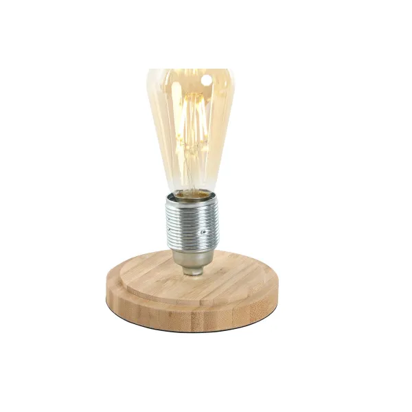 Galda lampa Home ESPRIT Dabisks Bambuss Stikls 50 W 220 V 13 x 13 x 22 cm