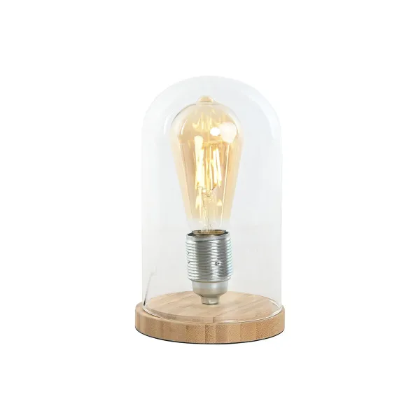 Stalinė lempa Home ESPRIT Natūralus Bambukas Stiklas 50 W 220 V 13 x 13 x 22 cm
