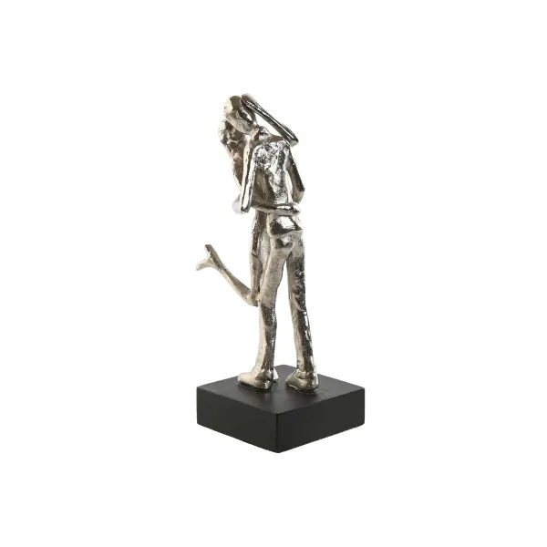 Декоративная фигура Home ESPRIT Чёрный Серебристый Пара 14 x 10 x 29 cm
