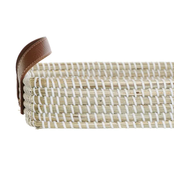 Korisetti DKD Home Decor Luonnonkuitu Luonnollinen Kaupunki 41 x 32 x 9 cm