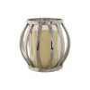 Подсвечник Home ESPRIT Серебристый Стеклянный Сталь 14 x 14 x 14 cm