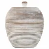 Декоративный шкафчик Alexandra House Living Белый полистоун 19 x 23 x 19 cm