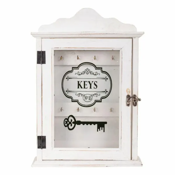 Avainkaappi Alexandra House Living Valkoinen 7 x 36 x 25 cm