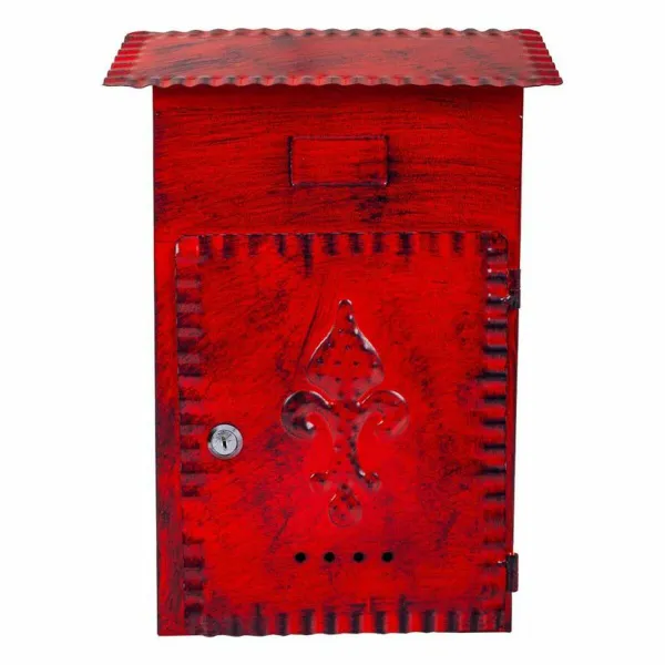 Pašto dėžutė Alexandra House Living Raudona Geležis 11 x 37 x 27 cm