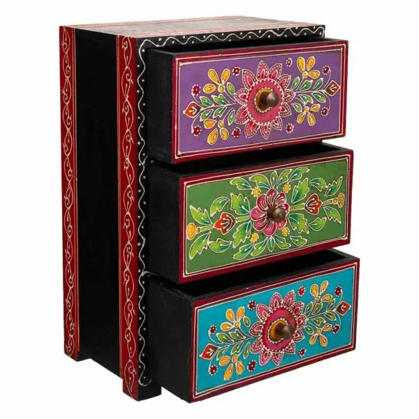 Dėžutė Alexandra House Living Dažai Medžio MDF 11 x 28 x 19 cm 3 stalčiai