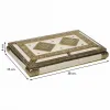Dėžutė Alexandra House Living Balta Aliuminis Medžio MDF 25 x 6 x 38 cm