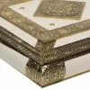 Dėžutė Alexandra House Living Balta Aliuminis Medžio MDF 25 x 6 x 38 cm