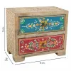 Jewelry box Alexandra House Living Multicolour Natural Mango wood MDF Wood 10 x 15 x 18 cm 2 drawers