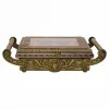 Lādīte Alexandra House Living Varš Stikls Alumīnijs Koks MDF 25 x 12 x 43 cm