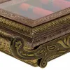 Dėžutė Alexandra House Living Varinis stiklas Aliuminis Medžio MDF 25 x 12 x 43 cm