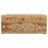 Lādīte Alexandra House Living Balts Dabisks Mango koks Koks MDF 18 x 10 x 25 cm