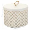 Dėžutė Alexandra House Living Balta Polirezinas 17 x 13 x 17 cm
