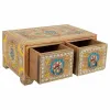 Jewelry box Alexandra House Living Multicolour Natural Mango wood MDF Wood 14 x 10 x 23 cm 2 drawers
