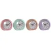 Table clock Home ESPRIT Pink Coral Mint Lilac (4 Units)