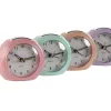 Table clock Home ESPRIT Pink Coral Mint Lilac (4 Units)