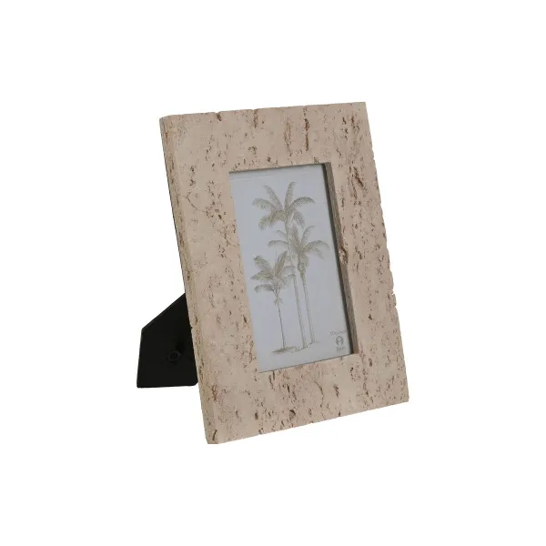 Foto rāmis Home ESPRIT Bēšs Sveķi Stikls Marmors Urbāns 18 x 2 x 22 cm