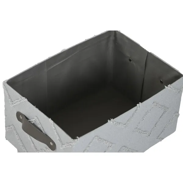 Набор корзин Home ESPRIT Серый Кремовый 35 x 25 x 18 cm 3 Предметы (2 штук)