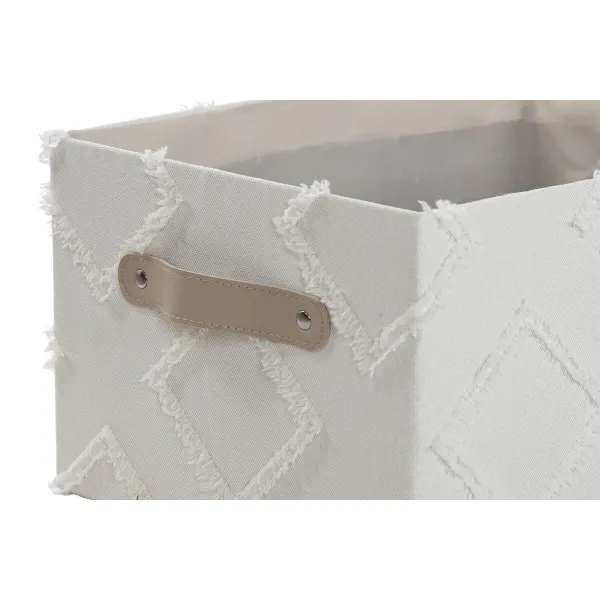 Набор корзин Home ESPRIT Серый Кремовый 35 x 25 x 18 cm 3 Предметы (2 штук)