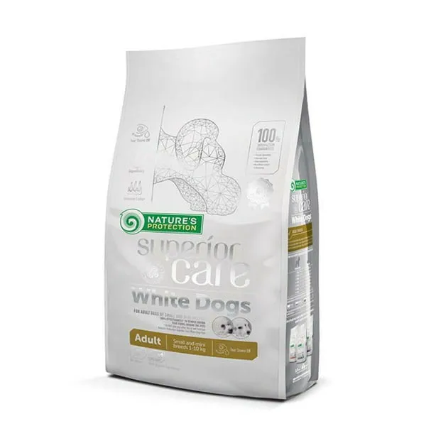 Pašarai NATURE'S PROTECTION Superior Care White Dogs Avis 4 Kg