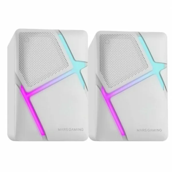 Portable Bluetooth Speakers Mars Gaming MSHW White Black 4 W