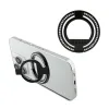 Guess MagSafe Ring Stand Rhinestone - Magnetic finger holder for phone with stand function (Black)