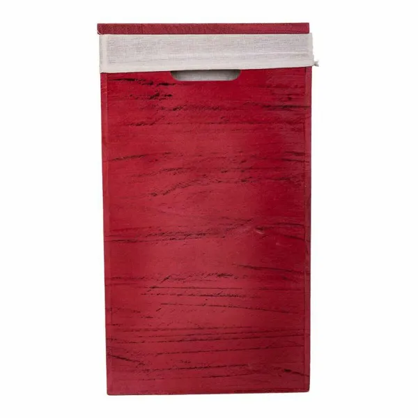 Laundry basket Alexandra House Living Red Paolownia wood 30 x 54 x 40 cm 34 x 26 x 47 cm 2 Pieces
