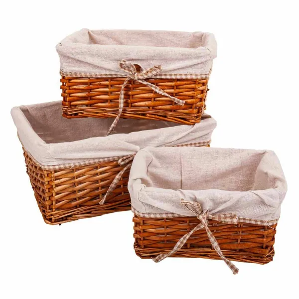 Grozu komplekts Alexandra House Living pīts Vītola koksne 31 x 16 x 36 cm 30,5 x 26 x 14,5 cm 25,5 x 20 x 13 cm 3 Daudzums
