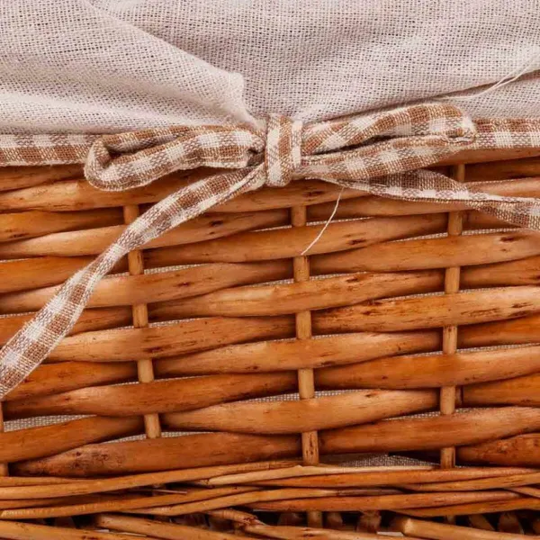 Set of Baskets Alexandra House Living wicker Willow wood 31 x 16 x 36 cm 30,5 x 26 x 14,5 cm 25,5 x 20 x 13 cm 3 Pieces