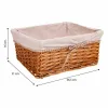 Set of Baskets Alexandra House Living wicker Willow wood 31 x 16 x 36 cm 30,5 x 26 x 14,5 cm 25,5 x 20 x 13 cm 3 Pieces