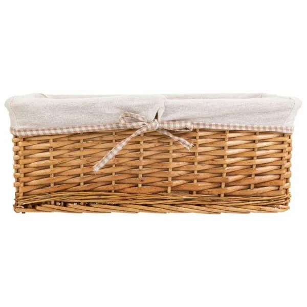 Set of Baskets Alexandra House Living wicker Willow wood 25 x 17 x 48 cm 42 x 20,5 x 15 cm 35 x 16 x 14 cm 3 Pieces