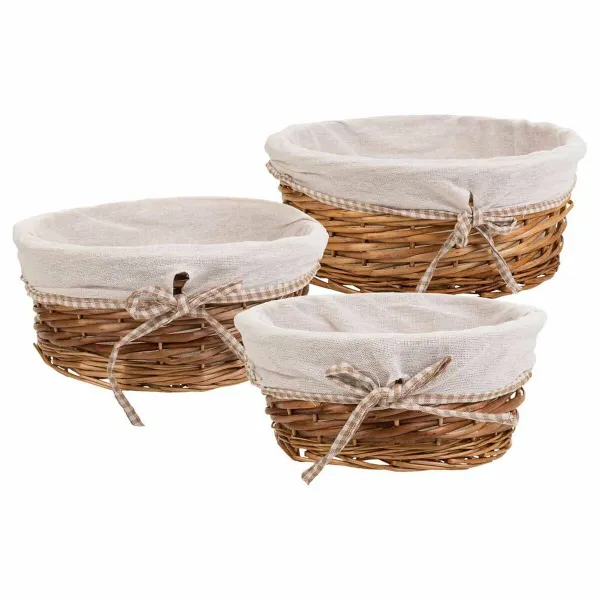 Grozu komplekts Alexandra House Living pīts Vītola koksne 30 x 13 x 30 cm 25 x 25 x 11 cm 36 x 15 x 36 cm 3 Daudzums