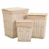 Veļas grozs Alexandra House Living Balts pīts Vītola koksne 36 x 54 x 45 cm 37 x 28 x 46 cm 30 x 22 x 38 cm 3 Daudzums