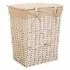 Laundry basket Alexandra House Living White wicker Willow wood 36 x 54 x 45 cm 37 x 28 x 46 cm 30 x 22 x 38 cm 3 Pieces