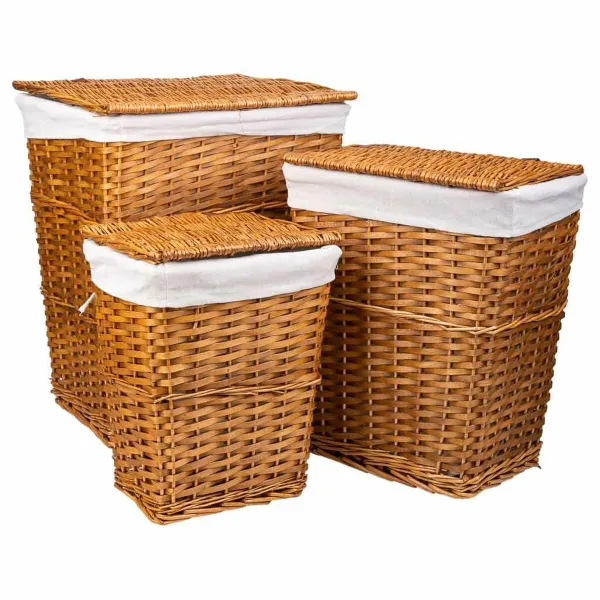 Pyykkikori Alexandra House Living Ruskea 36 x 54 x 45 cm 37 x 28 x 46 cm 30 x 22 x 38 cm 3 Kappaletta