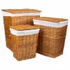 Laundry basket Alexandra House Living Brown 36 x 54 x 45 cm 37 x 28 x 46 cm 30 x 22 x 38 cm 3 Pieces