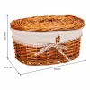Uzglabāšanas kastes Alexandra House Living Dabisks pīts Vītola koksne 20 x 14 x 10 cm 23 x 14 x 30 cm 2 Daudzums
