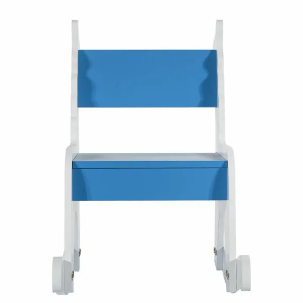 Šūpuļkrēsls Alexandra House Living Zils Balts Koks MDF 33 x 55 x 51,5 cm Bērnu Žirafe