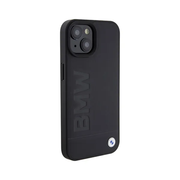 BMW Leather Hot Stamp MagSafe - iPhone 15 Case (Black)