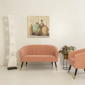 Kasvit Alexandra House Living Musta Kullattu Metalli 24 x 50 x 24 cm Tuellinen