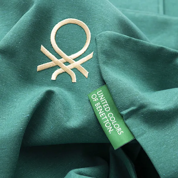 Комплект чехлов для одеяла Benetton TEVERE Жёлтый Синий 150 x 220 cm 2 Предметы